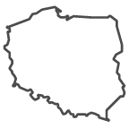Outline of map of Poland
