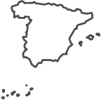 Outline of map of Spain
