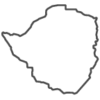 Outline of map of Zimbabwe