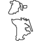 Outline of map of Macao