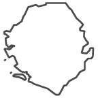 Outline of map of Sierra Leone