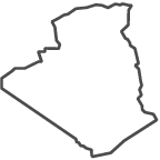 Outline of map of Algeria