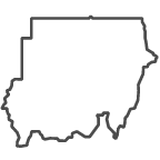 Outline of map of Sudan