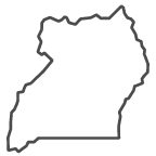 Outline of image of Uganda