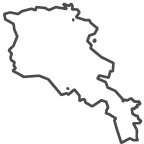 Outline of map of Armenia