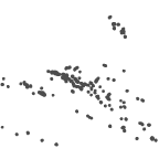 Outline of map of French Polynesia