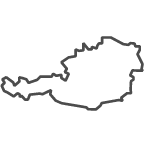 Outline of map of Austria