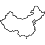 Outline of map of China