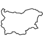 Outline of map of Bulgaria