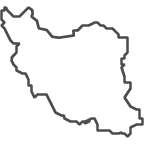 Outline of map of Iran
