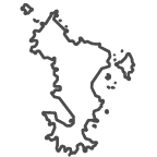 Outline of map of Mayotte