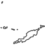 Outline of map of Anguilla