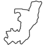 Outline of map of Republic of the Congo