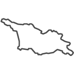 Outline of map of Georgia