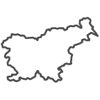 Outline of map of Slovenia