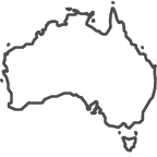 Outline of map of Australia