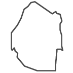 Outline of map of Eswatini