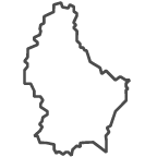 Outline of map of Luxembourg