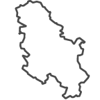 Outline of map of Serbia