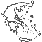Outline of map of Greece