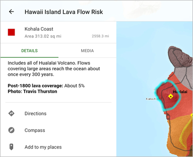 Hazard zone details