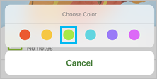 Color selection