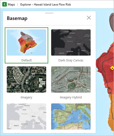 Basemap gallery