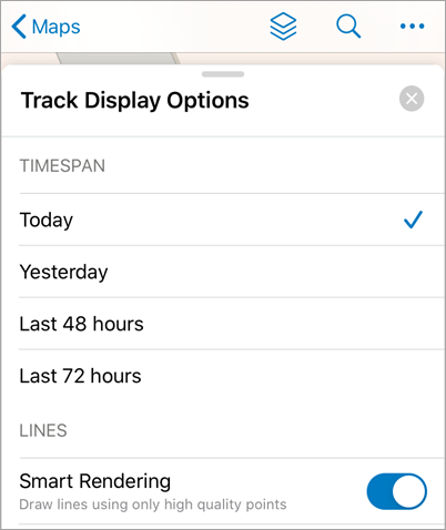 Track Display Options