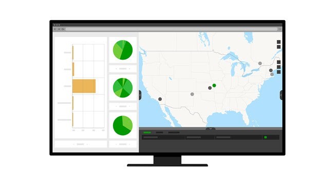 Example of an ArcGIS GeoBIM Dashboard app