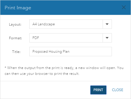 Print Image dialog box