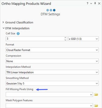 Orthomapping Products DTM