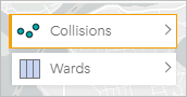 Select a layer from the list of layers on the map.