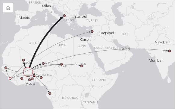 The spread of an infectious disease