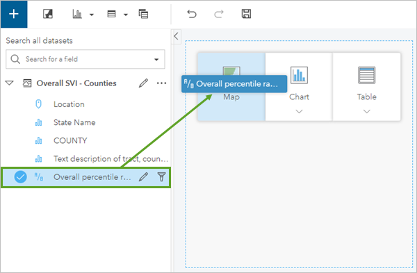 Drag to create a map