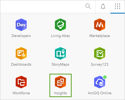 Portal for ArcGIS app launcher