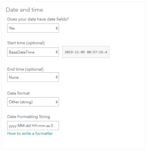 Date and time specifying string format time to be converted