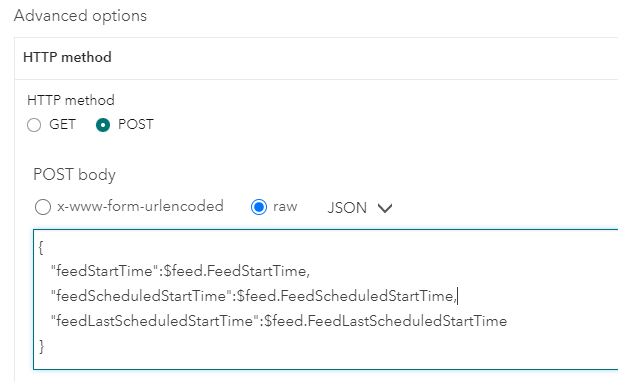 Feed analytic variables and the time they represent