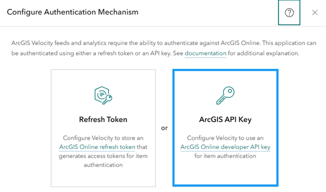 ArcGIS API Key authentication mechanism in Velocity ArcGIS API Key authentication mechanism in Velocity
