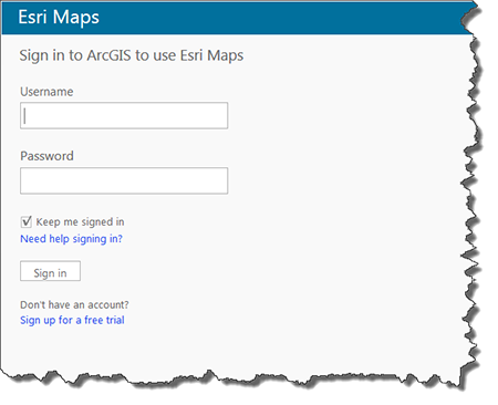 arcgis sign in