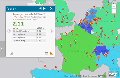 Example of an Average Household Size infographic