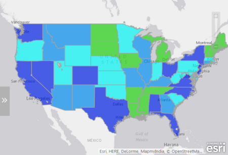 Quantile map grouping