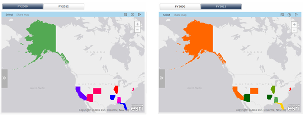 Dynamic visibility example