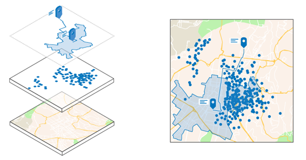 A map and its layers