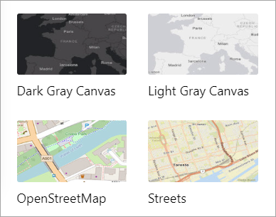 Basemap gallery for guest users
