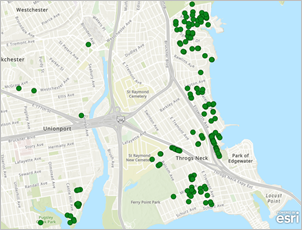 Point features using single symbol without clustering