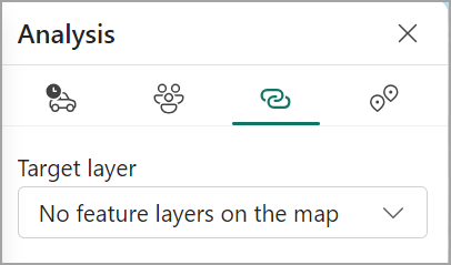 Analysis pane > Join layer tab with no feature layer added