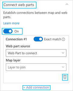 Connect web parts section