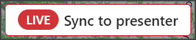 Live Share Sync to presenter message
