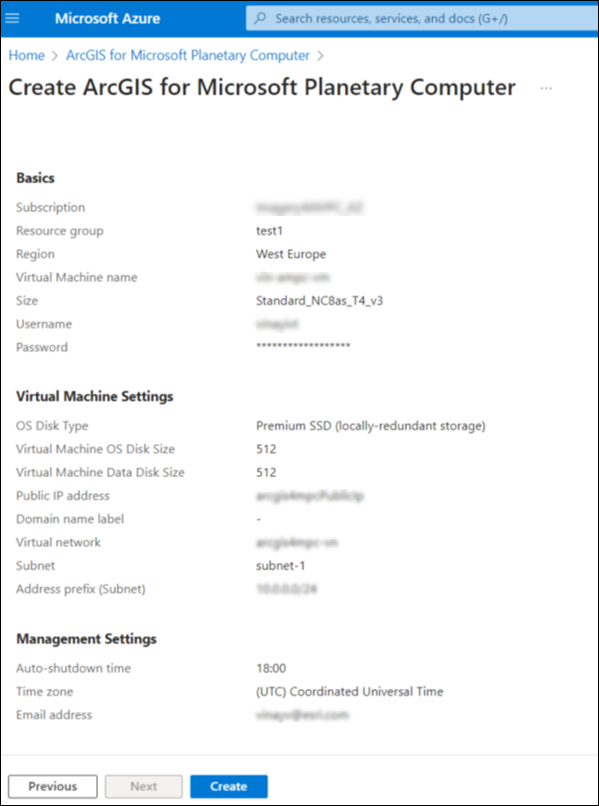 Review + create tab Review + create tab