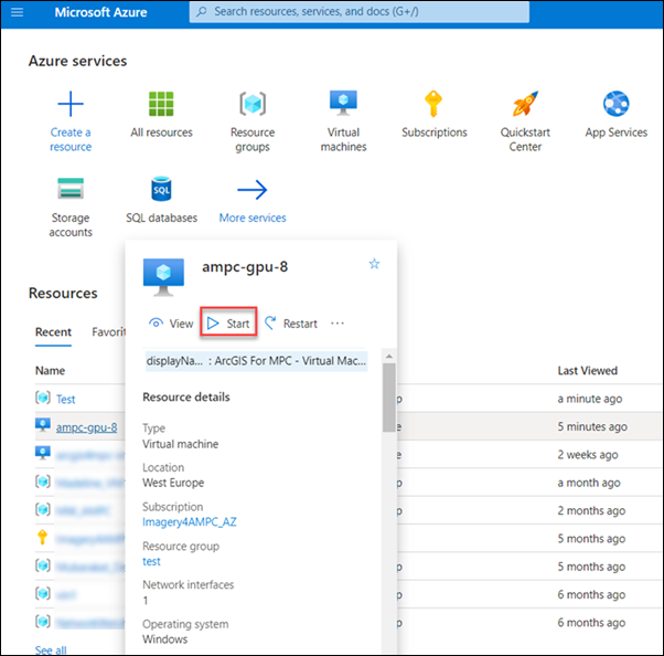 VM resources VM resources